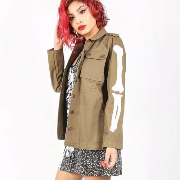 Iron Fist Bone In Military Jacket - Picture 2 of 8